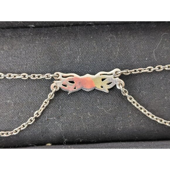 Harley Davidson Sterling Silver 925 Ankle Bracelet Anklet Bar Shiled Flame - Picture 12 of 16